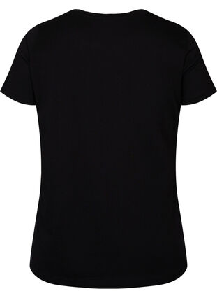 Lyhythihainen puuvillainen t-paita painatuksella, Black Rock, Packshot image number 1