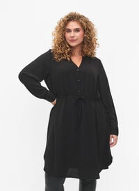 SHOKKIHINTA – mekko, jossa on pitsiä vyötäröllä, Black, Model