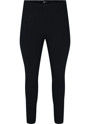 Puuvillaiset legginssit printillä, Black, Packshot image number 0
