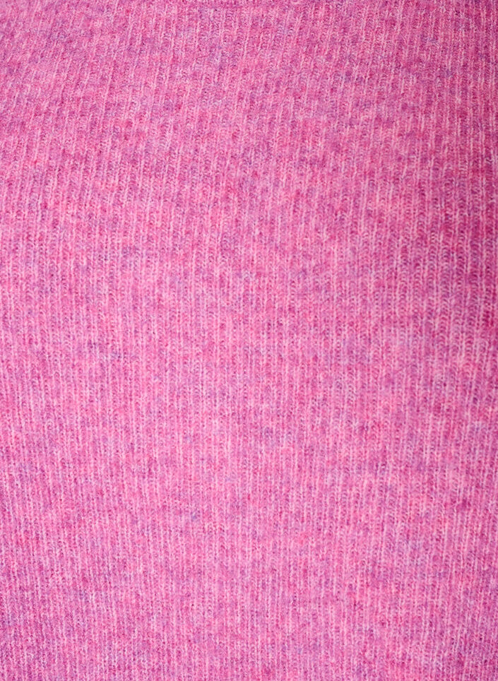 Melange-neulepusero py&ouml;re&auml;ll&auml; p&auml;&auml;ntiell&auml;, Violetti, Packshot image number 2