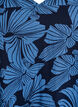 Lyhyt a-linjainen mekko kukkakuviolla, Sininen, Packshot image number 2