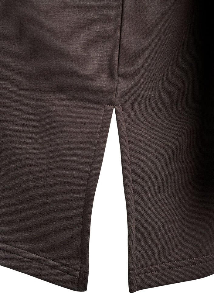 Oversize college-T-paita, Ruskea, Packshot image number 3