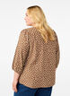 Pilkullinen puuvillapusero 3/4-hihoilla, Coca Mocha Dot , Model image number 1