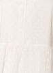 Pusero strukturoidusta puuvillasta virkkausdetaljeilla, Valkoinen, Packshot image number 2