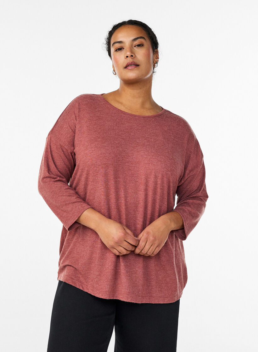Jerseypusero 3/4-hihoilla, Punainen, Model image number 0