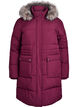 Vedenkestävä parka tekoturkiskauluksella, Tumma Bordeaux, Packshot image number 0