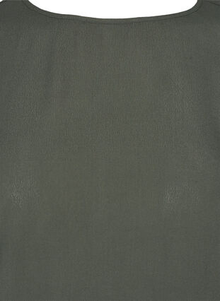 Viskoosipusero 3/4-hihoilla ja smokkirypytyksellä, Thyme, Packshot image number 2