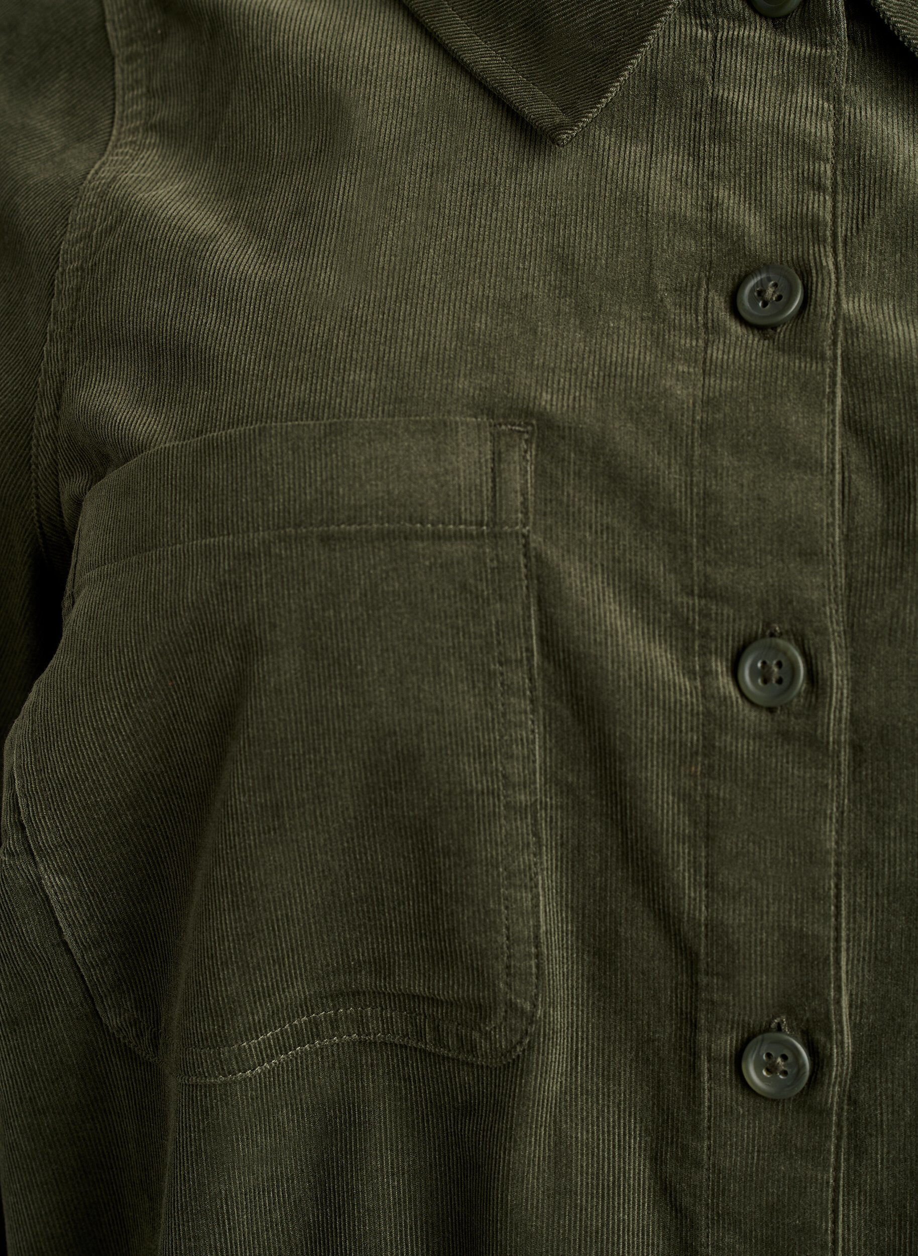 Zizzi Vakosamettinen haalari suorilla lahkeilla, Vihre&auml;, Packshot image number 2