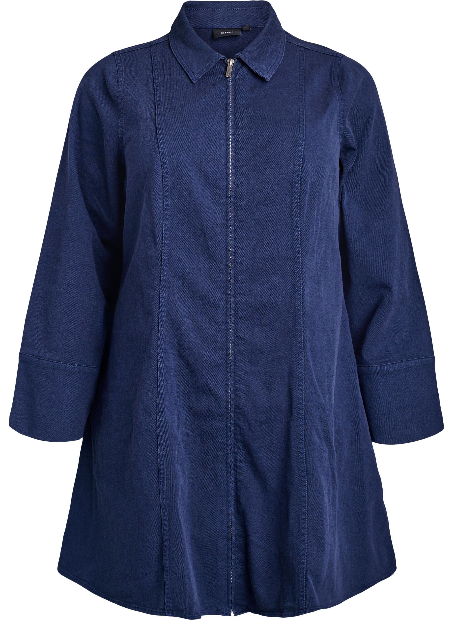 Lyhyt twill-mekko vetoketjulla