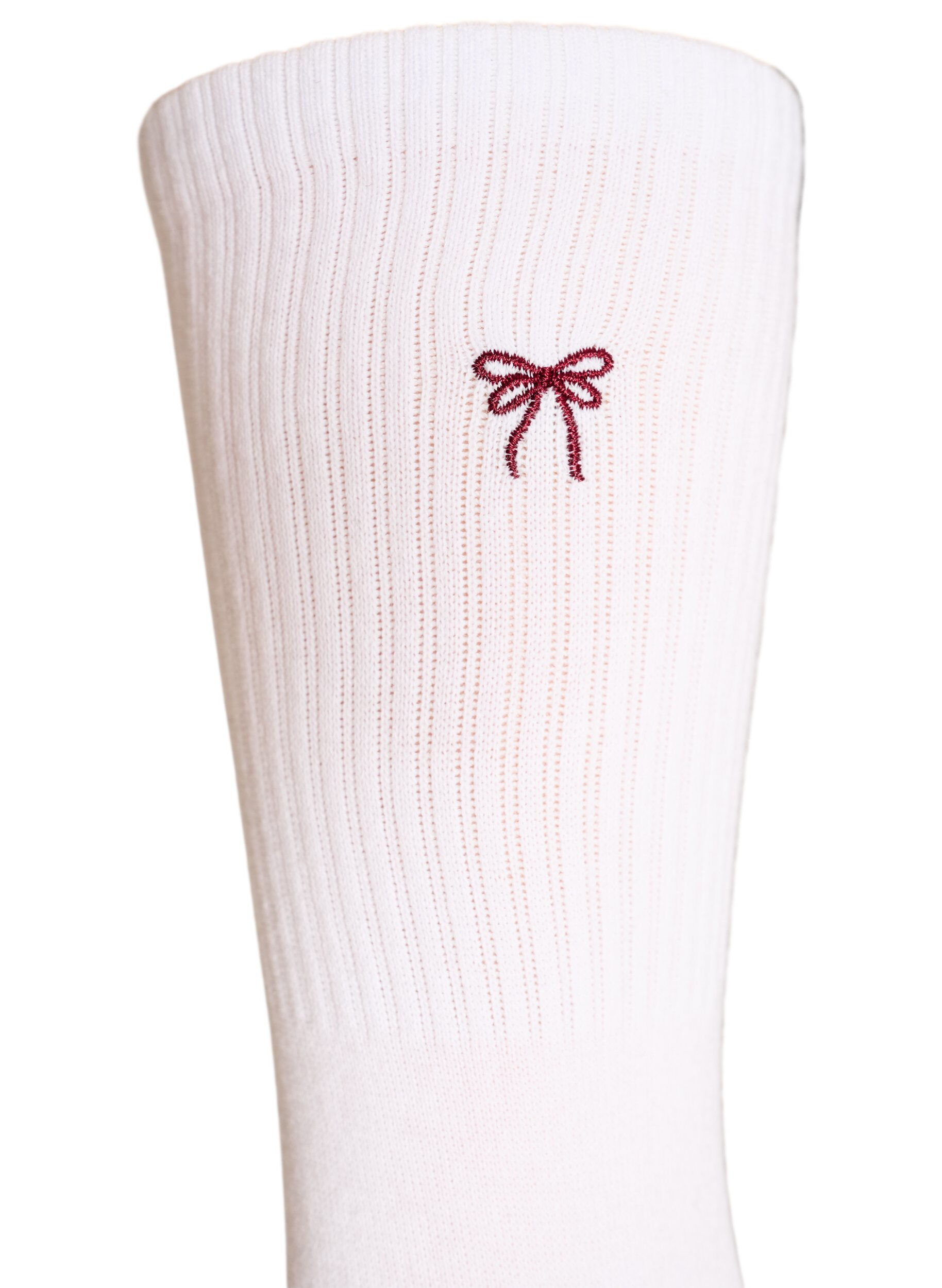 ZizziPuuvillasukat kuviolla, Valkoinen, Packshot image number 2