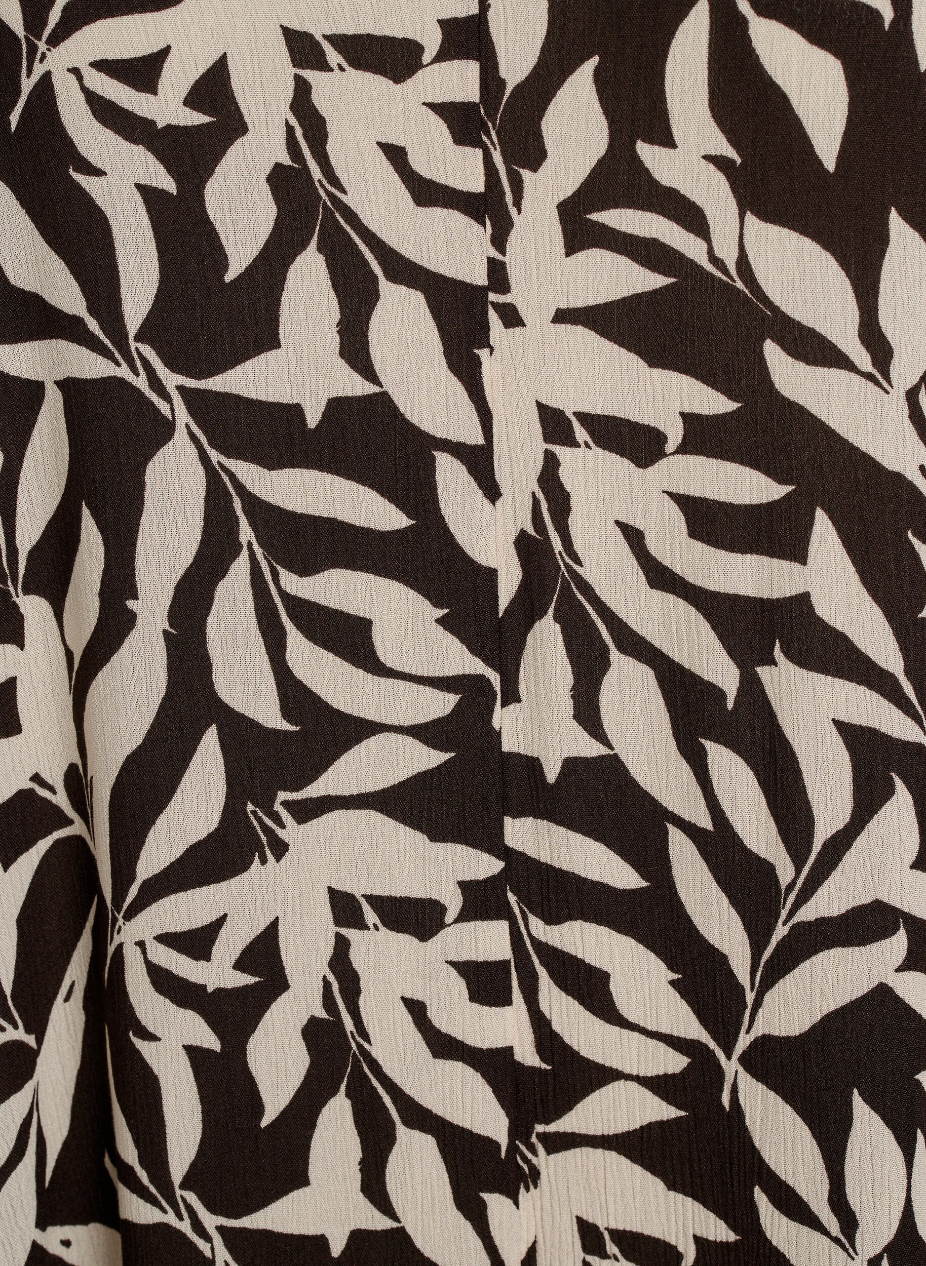 Zizzi Hihaton A-linjainen maksimekko V-p&auml;&auml;ntiell&auml;, Ruskea, Packshot image number 2