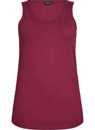 Yksivärinen perus paita puuvillasta, Tumma Bordeaux