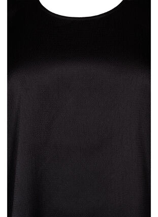 Pitkähihainen pusero pyöreällä pääntiellä, Black, Packshot image number 2