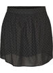 Lyhyt hame broderie anglaise -koristelulla ja joustavalla vy&ouml;t&auml;r&ouml;ll&auml;, Musta, Packshot image number 0