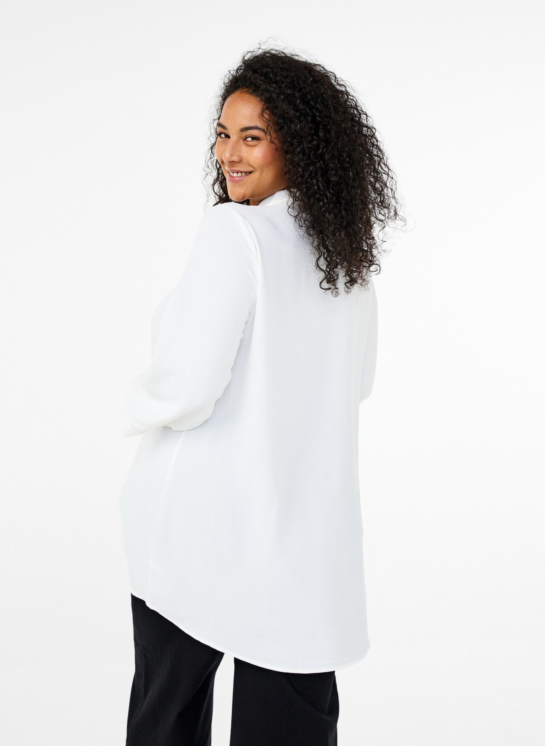ZizziTunika 3/4-hihoilla, Vanilja, Model image number 2