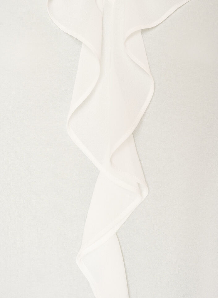 Tunika r&ouml;yhel&ouml;ill&auml; ja 3/4-hihoilla, Vanilja, Packshot image number 2