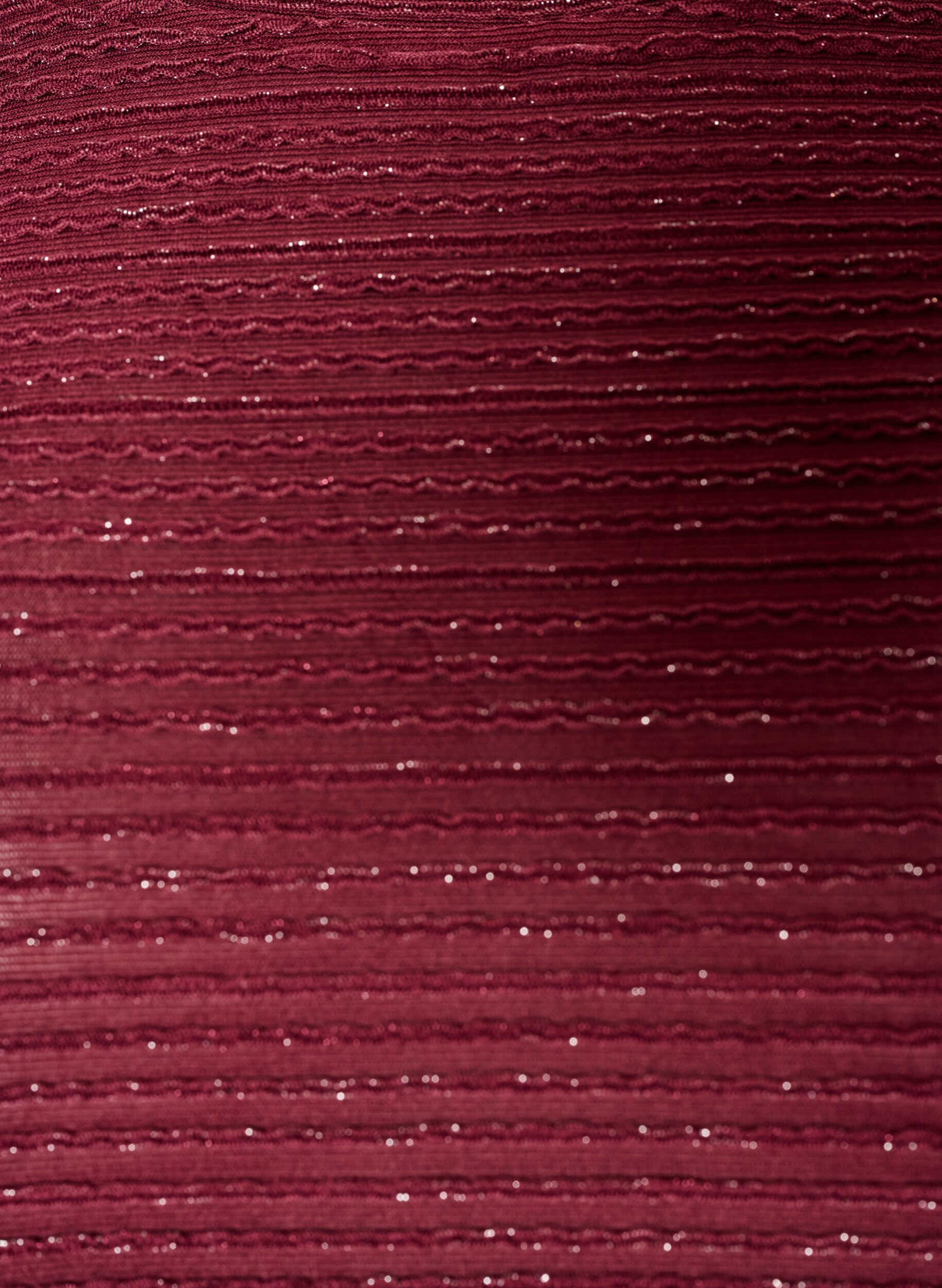 ZizziPusero, jossa on tekstuuria ja glitteri&auml;, Punainen, Packshot image number 2