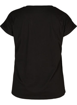 T-paita puuvillasekoitteesta, Black, Packshot image number 1