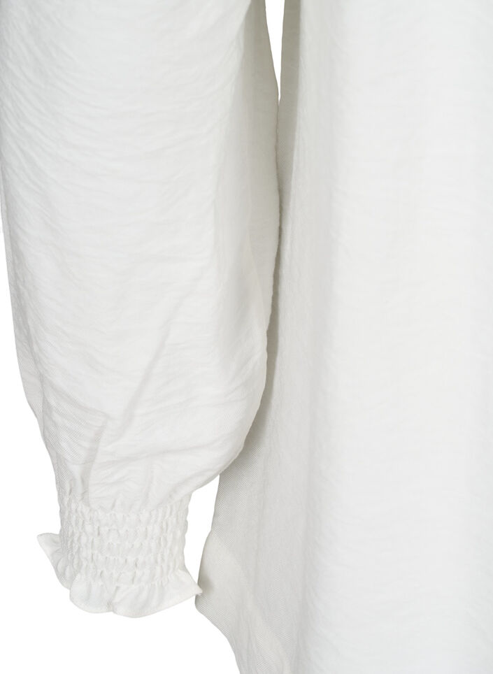 Pusero röyhelökauluksella, Valkoinen, Packshot image number 3