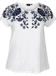 T-paita printillä, Bright White W. mood indigo