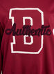 Collegepaita froteetekstill&auml;, Tumma Bordeaux, Packshot image number 2