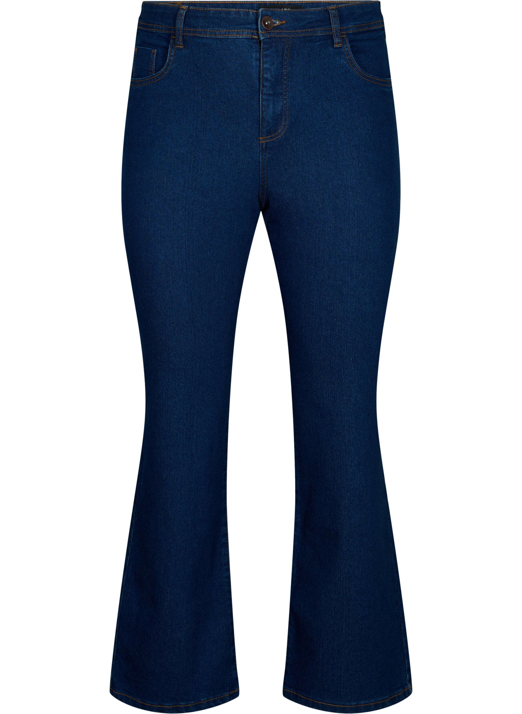 ZizziKorkeavy&ouml;t&auml;r&ouml;iset bootcut-farkut, Sininen, Packshot image number 0
