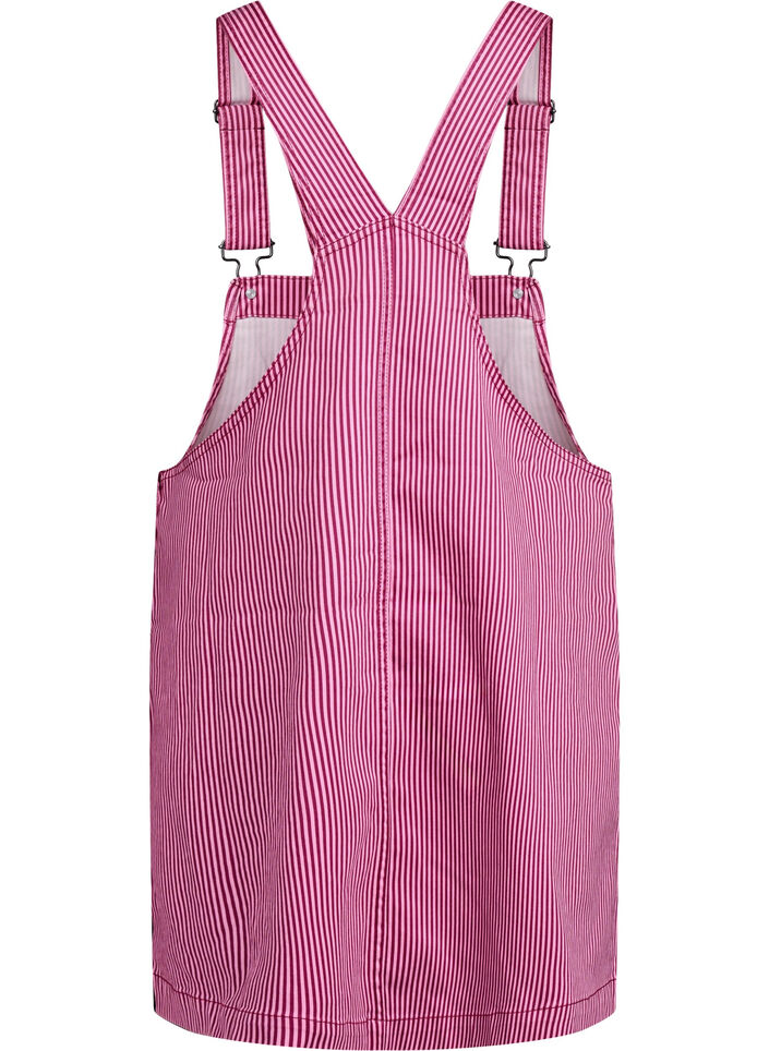 Raidallinen lyhyt haalarimekko, Red Stripe, Packshot image number 1