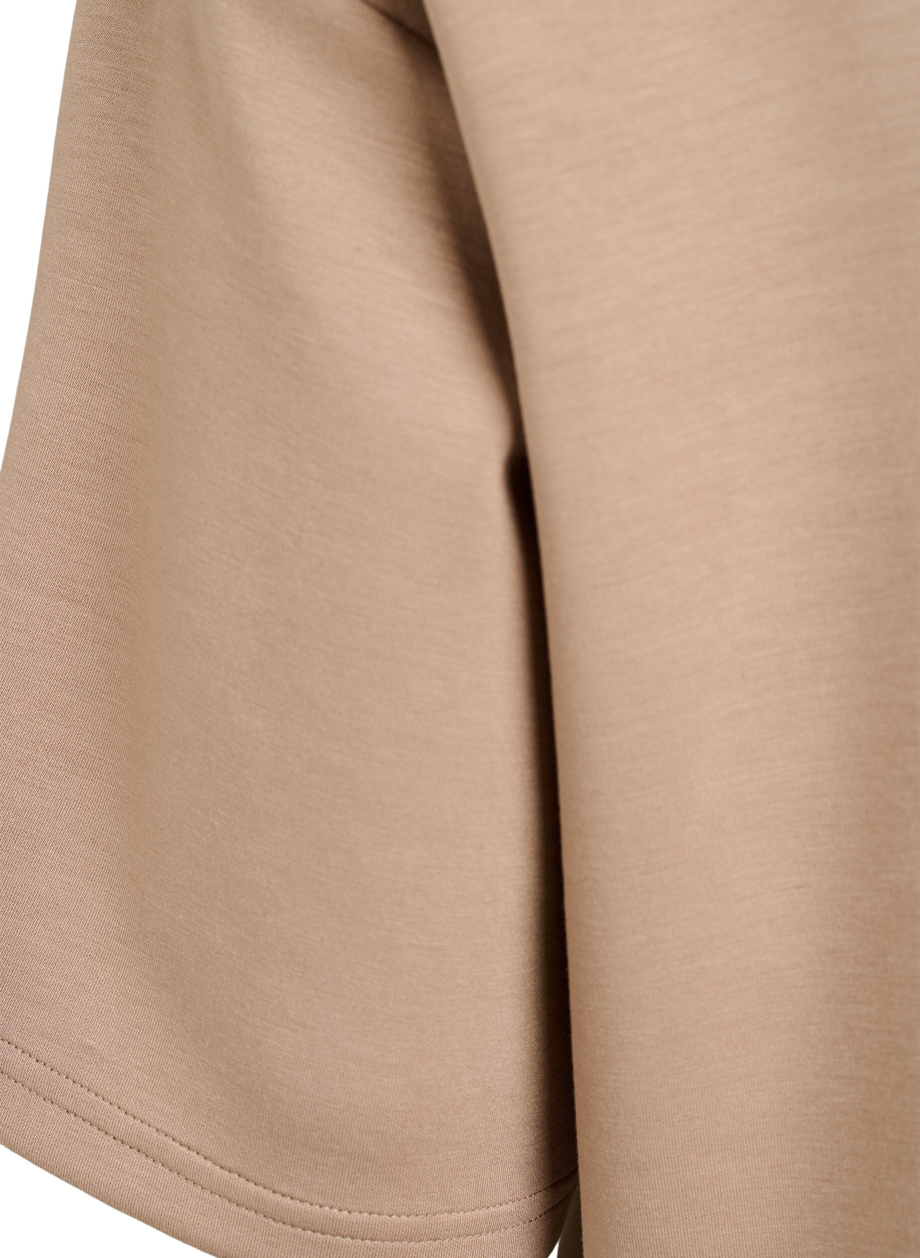 Zizzi Rento t-paita puolihihoilla, Beige, Packshot image number 4