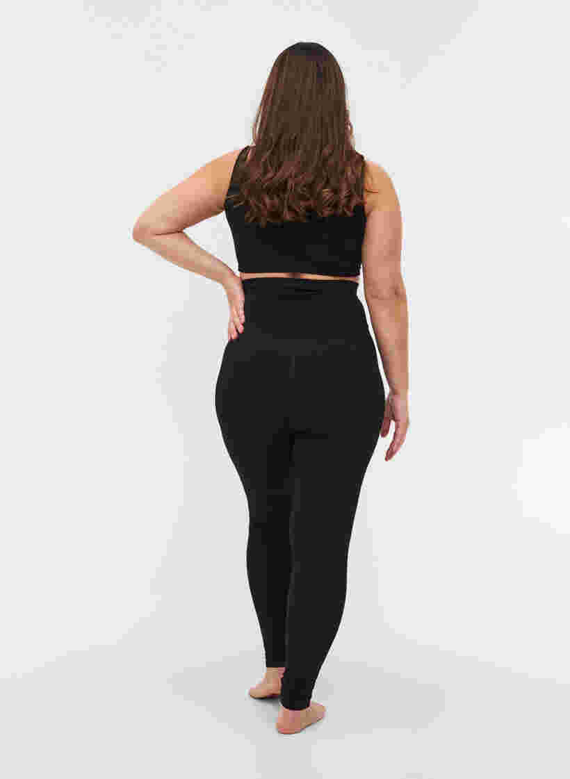 Shapewear-leggingsit korkealla vyötäröllä, Black, Model image number 1