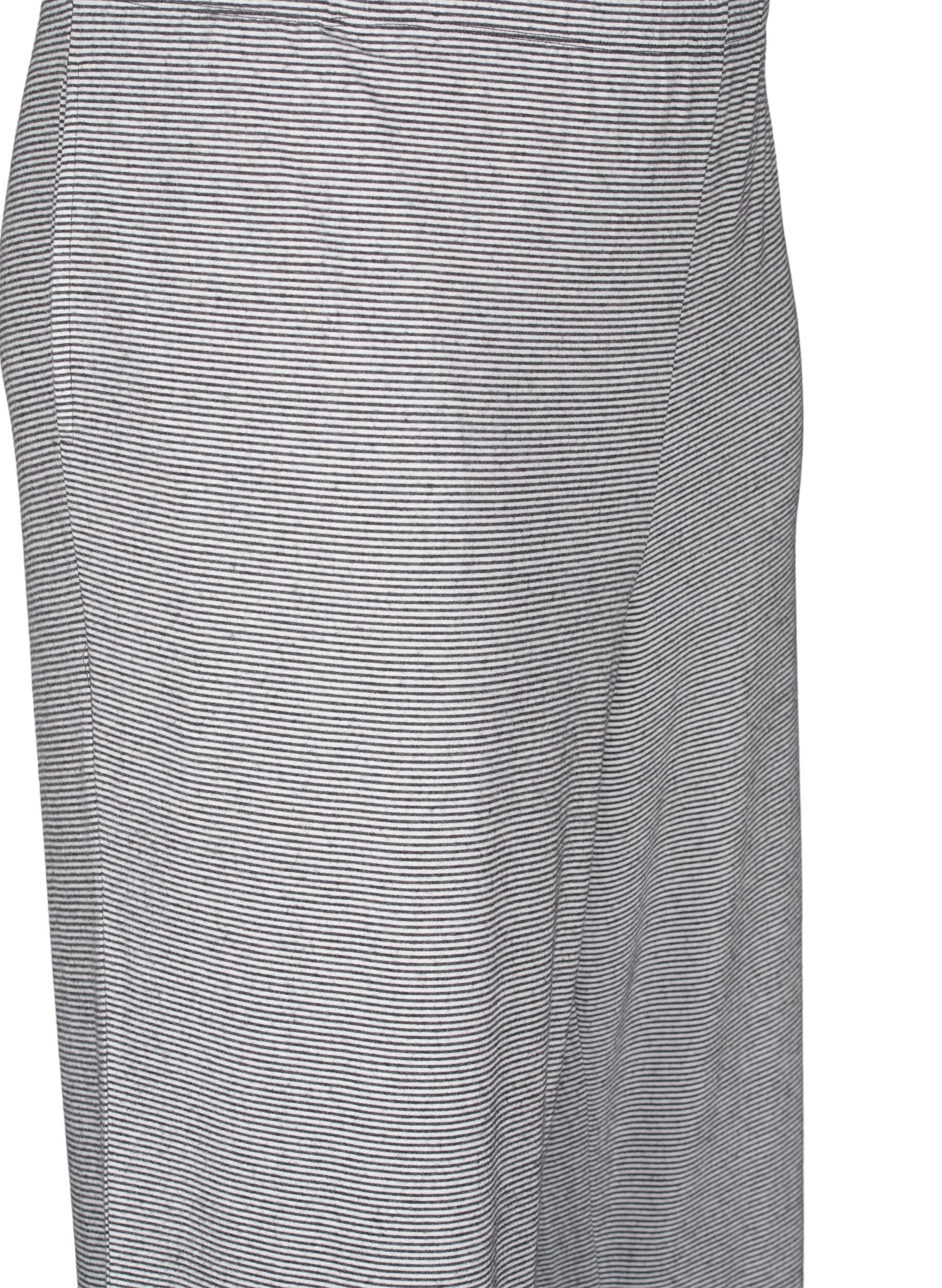 Zizzi Y&ouml;housut, joissa on taskut, Striped DGM , Packshot image number 2