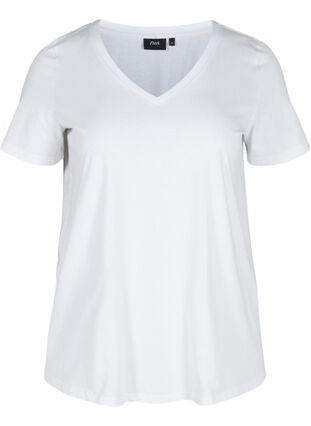 2 perus t-paitaa puuvillasta, Bright White, Packshot image number 2
