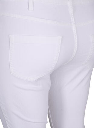 Korkeavyötäröiset super slim Amy-farkut, White, Packshot image number 3