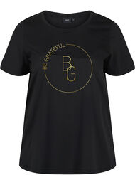Lyhythihainen t-paita painatuksella, Black BG