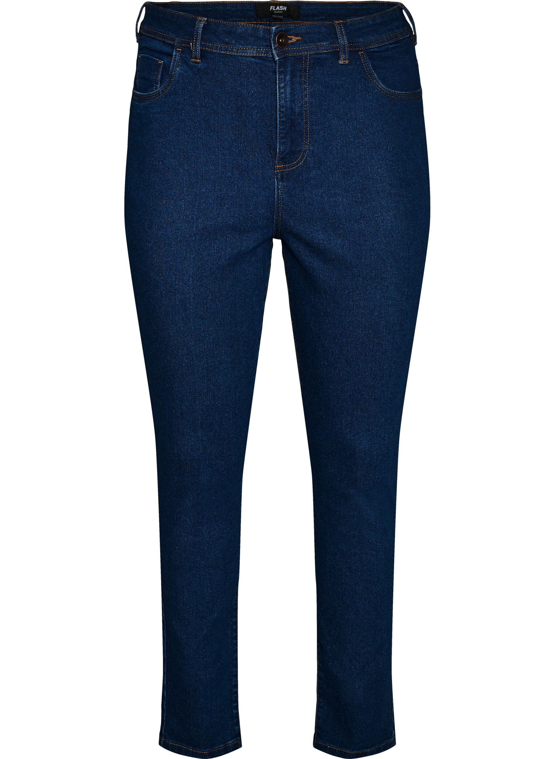 ZizziFarkut super slim fit -mallissa, Sininen, Packshot image number 0