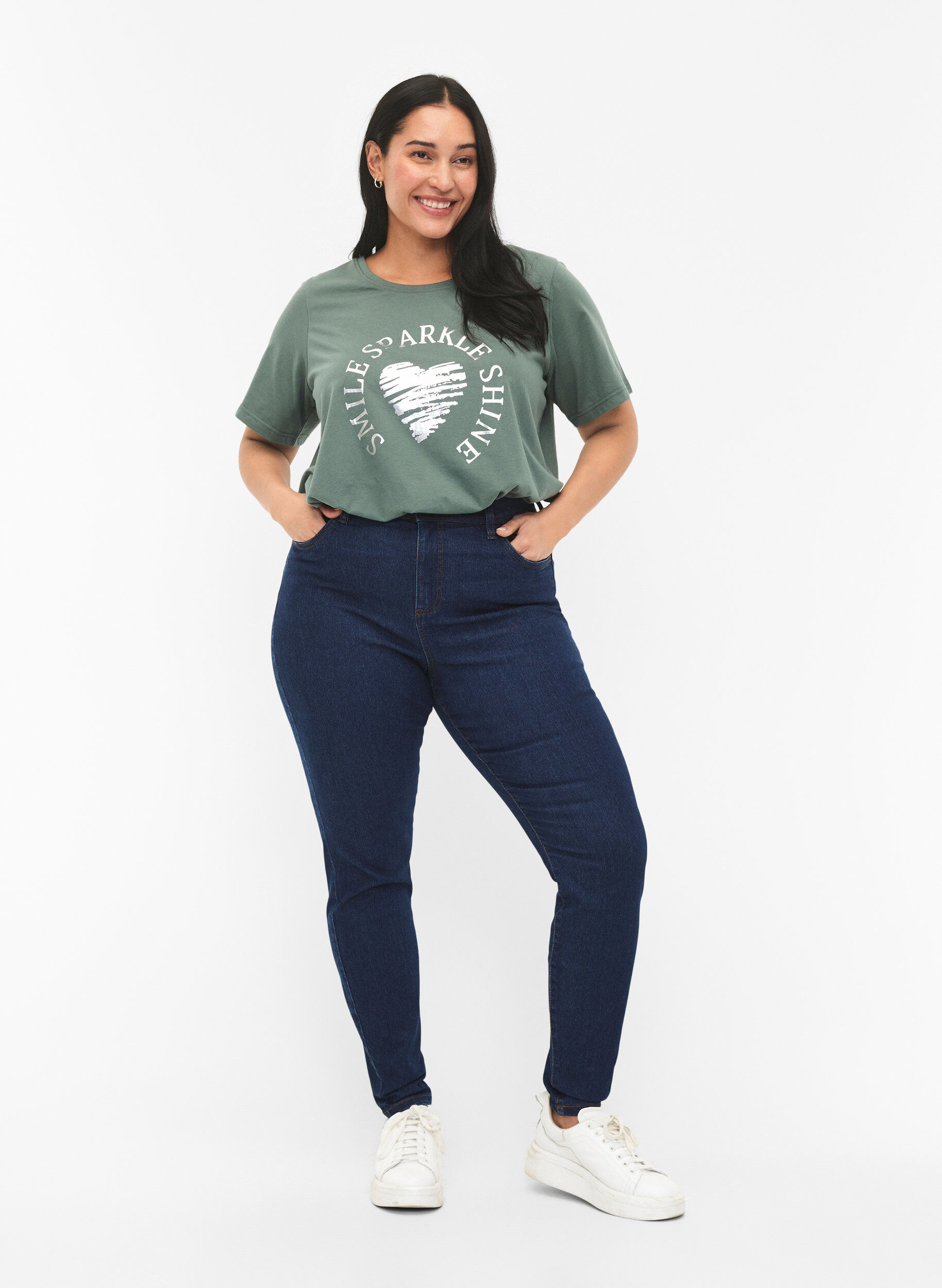 Farkut super slim fit -mallissa, Sininen, Model