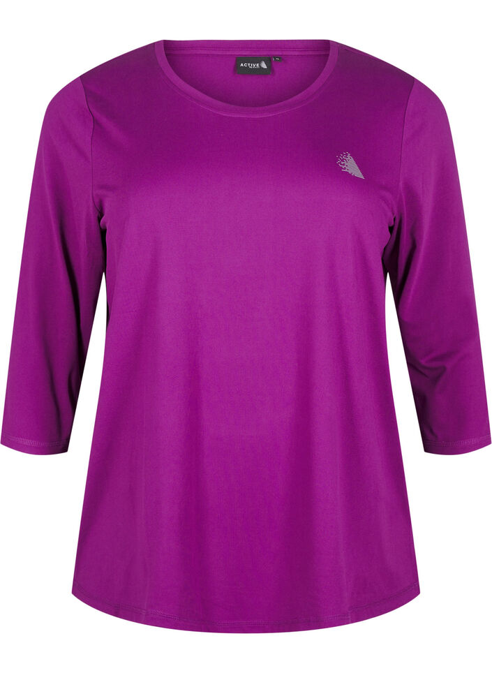 Treeniyl&auml;osa 3/4-hihoilla, Violetti, Packshot image number 0