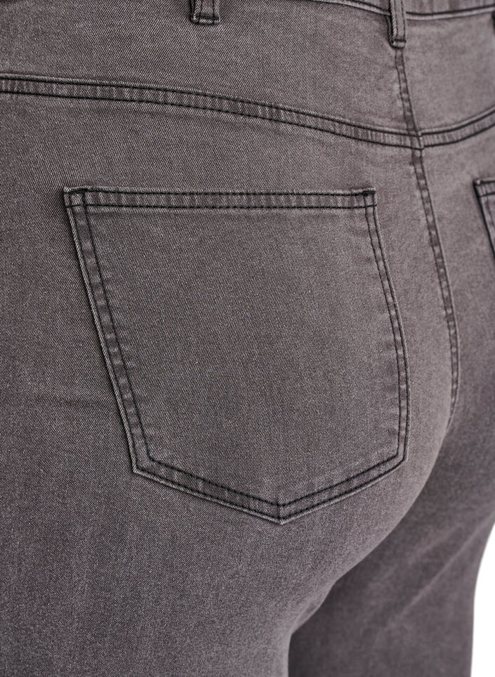 Amy korkea vy&ouml;t&auml;r&ouml;iset super slim fit -farkut, Harmaa, Packshot image number 3