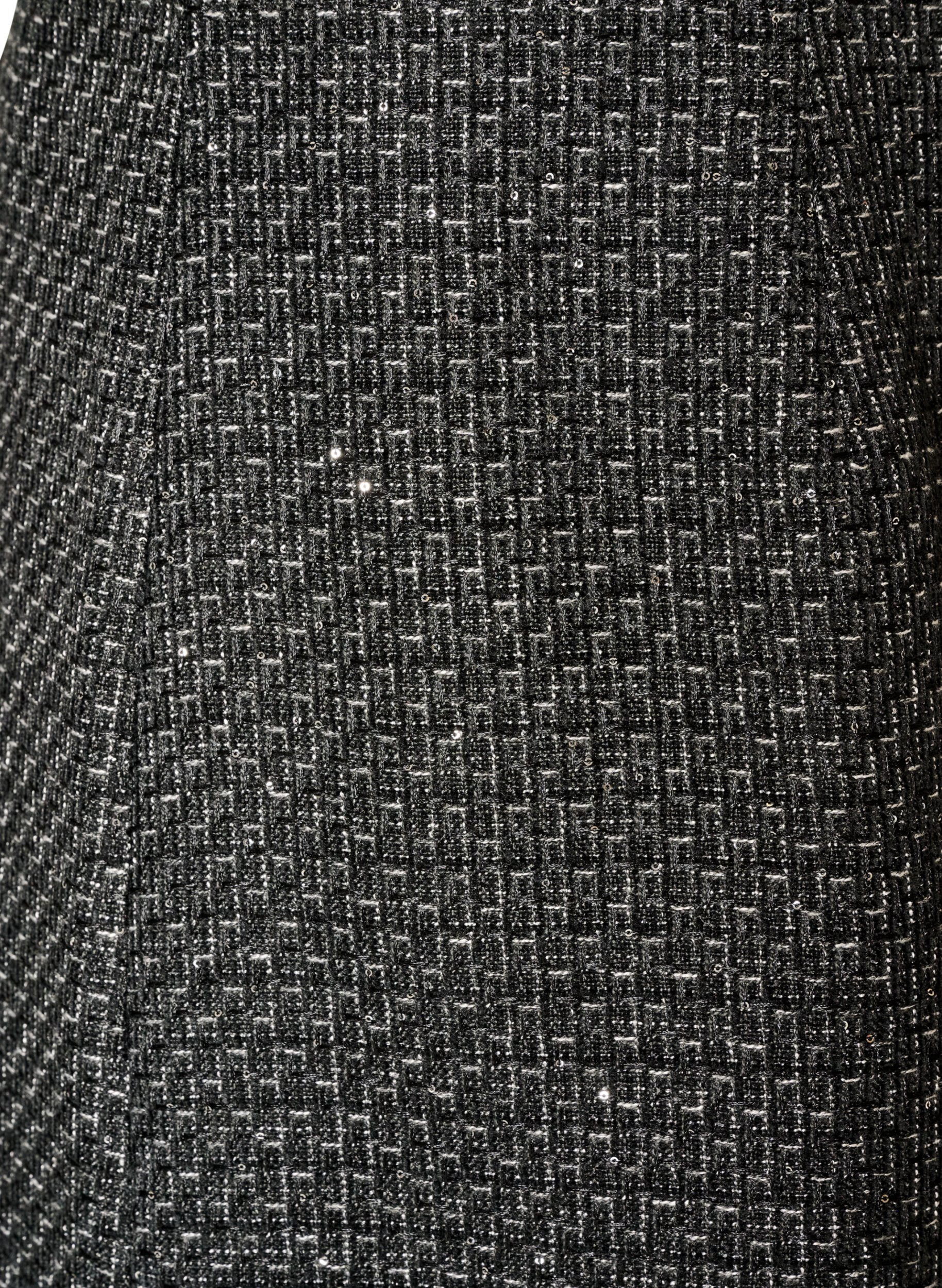 ZizziLyhyt boucl&eacute;-hame paljeteilla, Musta, Packshot image number 2