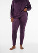 Tiukat veluurileggingsit, Violetti, Model image number 2