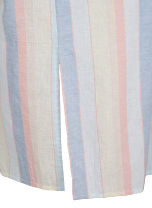 Pitkä paita puuvilla-pellavasekoitteesta, Multi Color Stripe, Packshot image number 3