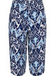 Culotte-housut viskoosia painatuksella, Blue Ethnic AOP, Packshot image number 1