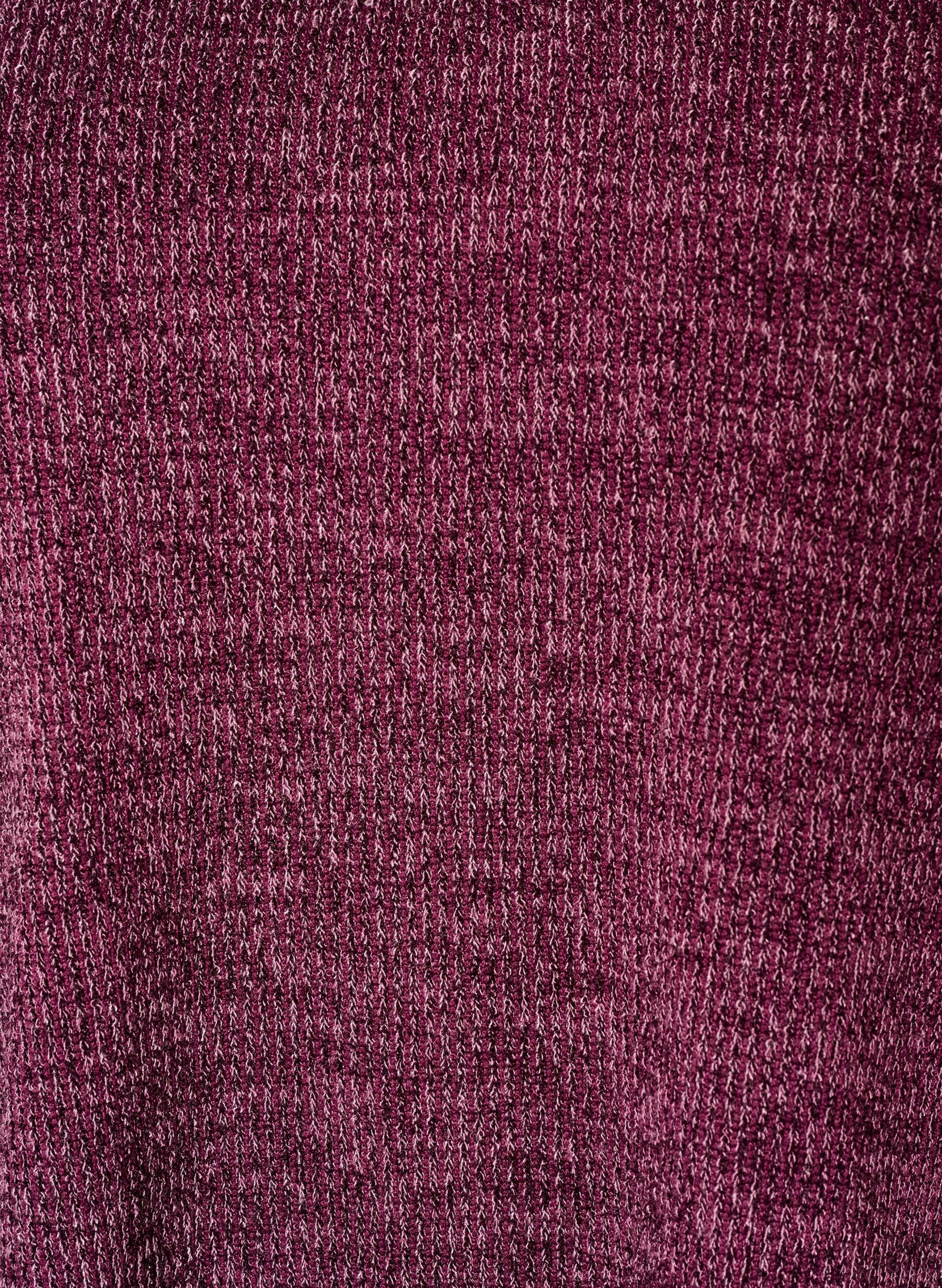 ZizziJerseypusero V-p&auml;&auml;ntiell&auml; ja pitk&auml;t hihat, Tumma Bordeaux, Packshot image number 2