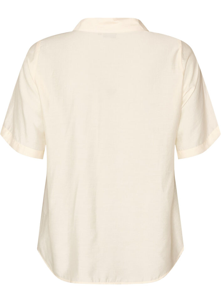 Paitapusero kyyn&auml;rmittaisilla hihoilla ja kukkayksityiskohdilla, Beige, Packshot