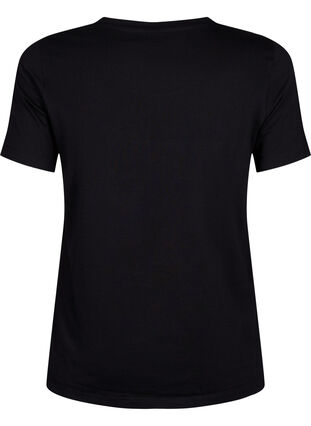 Ekologisesta puuvillasta valmistettu t-paita niiteillä, Black W. TRÉS, Packshot image number 1