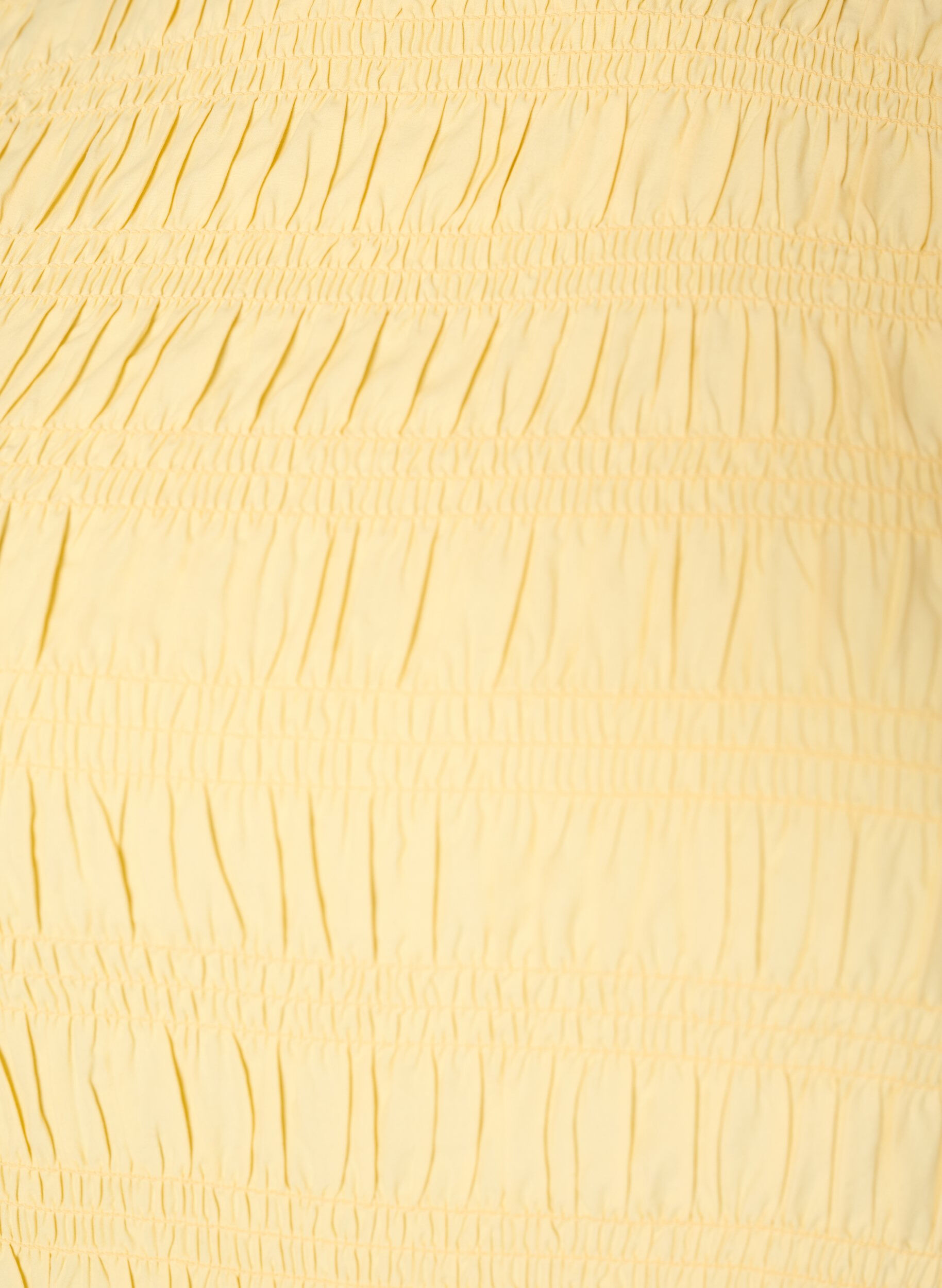 ZizziSmokkitoppi venep&auml;&auml;ntiell&auml; ja peplum-helmalla, Keltainen, Packshot image number 2