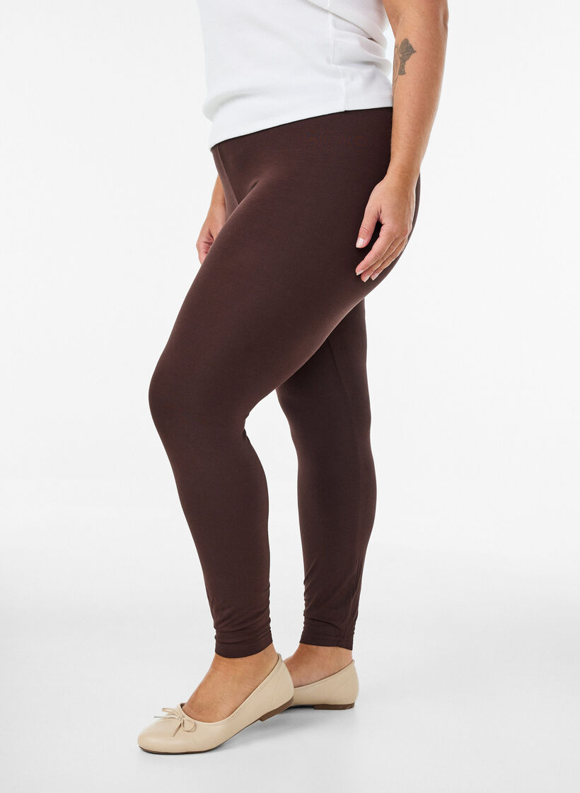Perusleggingssit viskoosista, Ruskea, Model image number 0