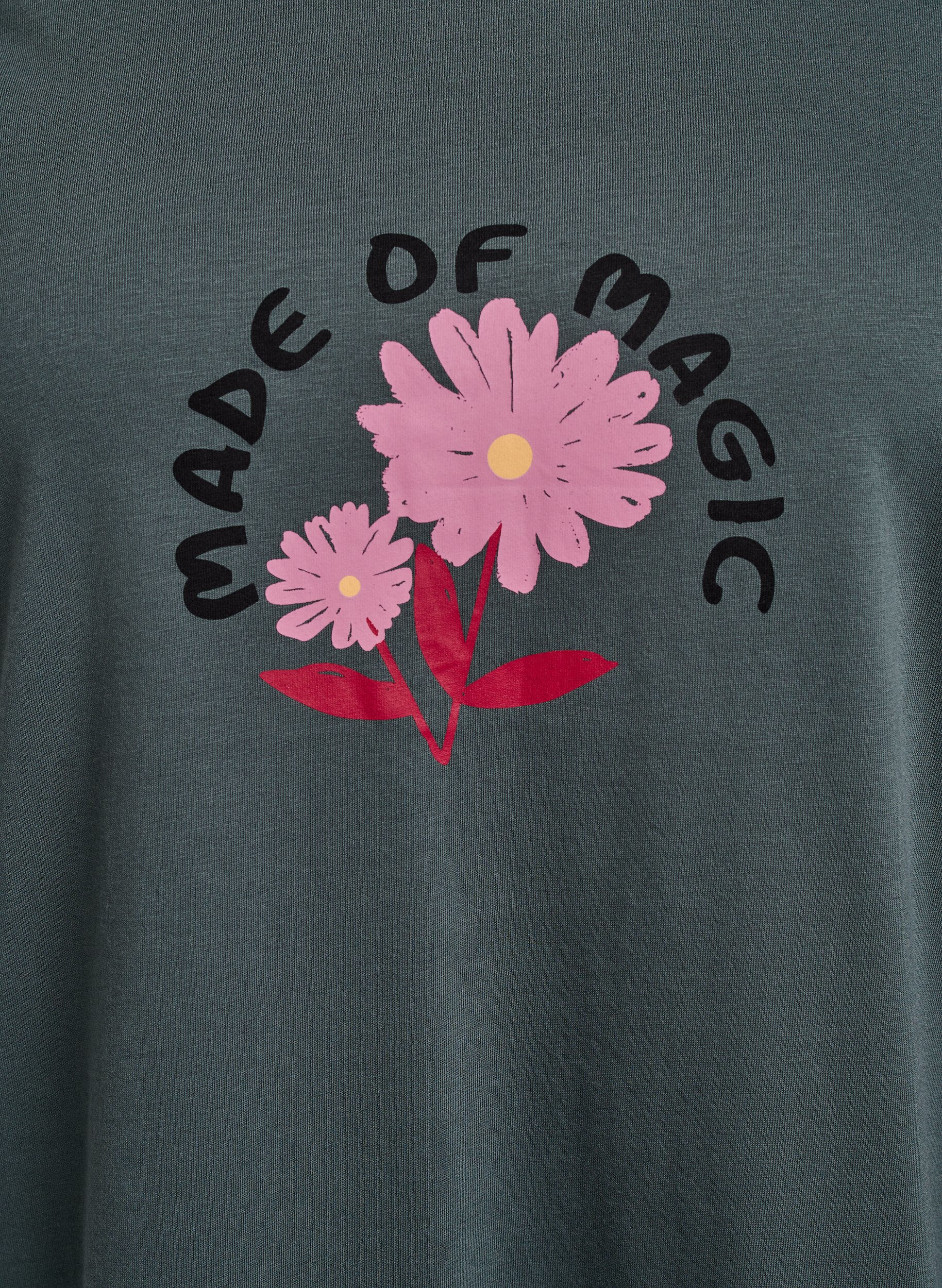 Zizzi FLASH - T-paita printill&auml;, Vihre&auml;, Packshot image number 2