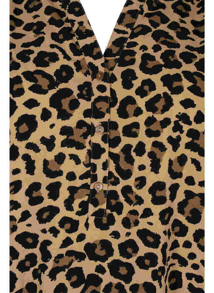 Pitkähihainen pusero leopardikuosilla ja v-pääntiellä, Leopard, Packshot image number 2