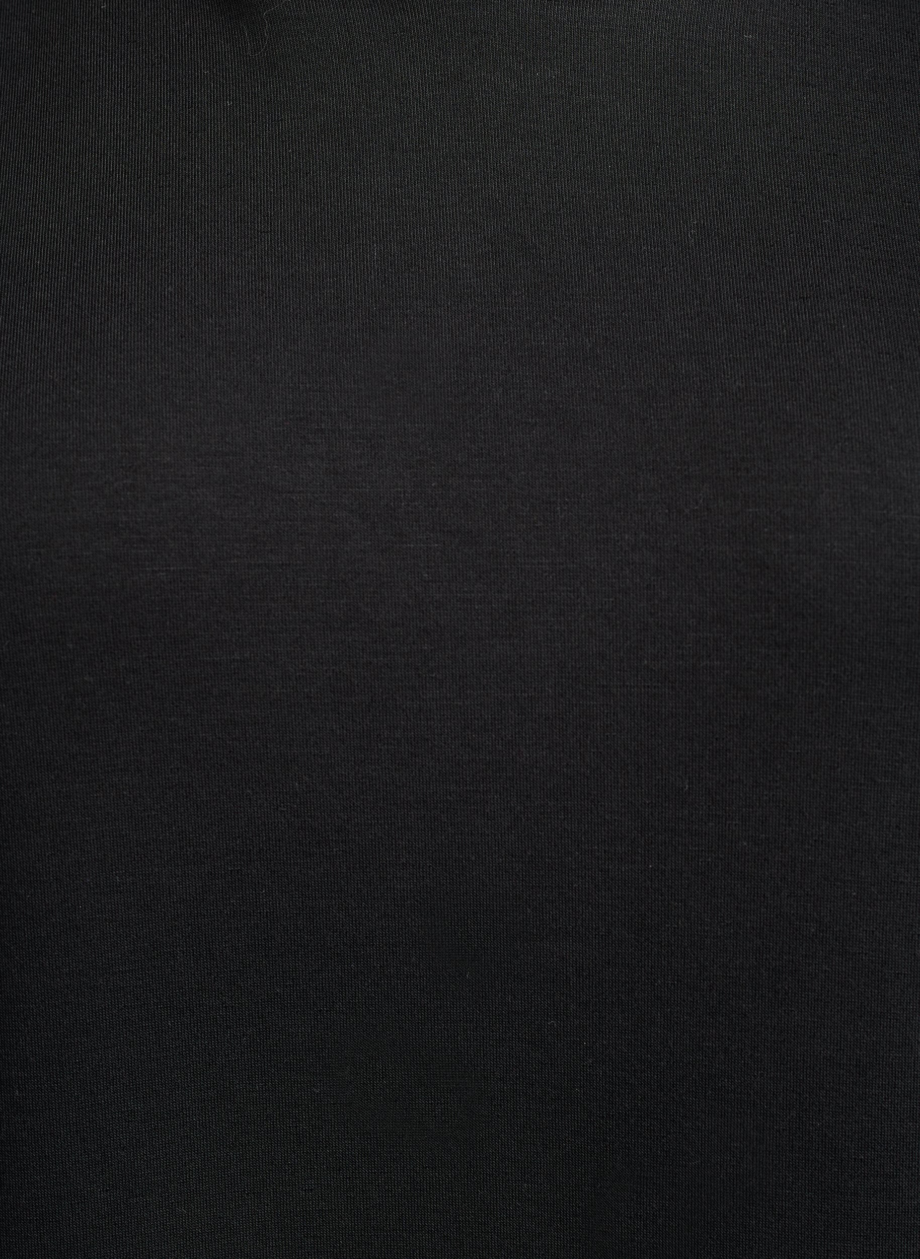 Zizzi Lyhyt hupparimekko kengurutaskulla, Musta, Packshot image number 2