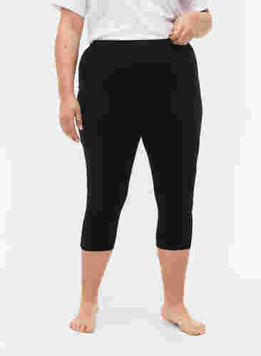 FLASH - 2 kpl 3/4-pituisia leggingsejä, Black/Black, Model image number 2